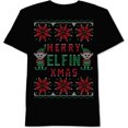 thumbnail image 1 of Camiseta con Gráfico de Navidad Jem para Hombre Color Negro Extragrande, 1 of 1