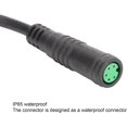 thumbnail image 3 of HUGFEGWE E Bike Extension Cable, 5Pin Waterproof Electric Bicycle Display Computer Extension Wire Fit for Bafang CJB91-8055, 3 of 9