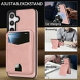 thumbnail image 4 of Compatible with Magsafe 2 in 1 Detachable for Samsung Galaxy S25 Plus Wallet Case with Card Holder Women Men, Magnetic PU Leather RFID Blocking Flip Kickstand Credit Slots,for S25 Plus, Pink, 4 of 11