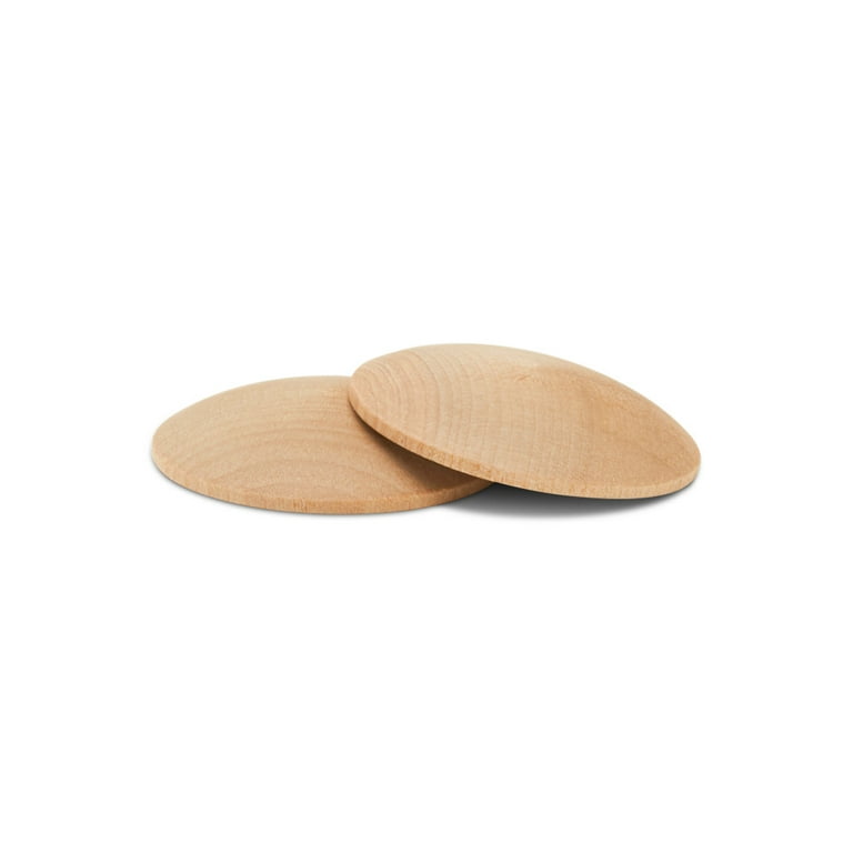 Wood Discs for Crafts, 4-1/2 x 1/16 inch, Pack of 50 Unfinished Wood Circles,  by Woodpeckers 