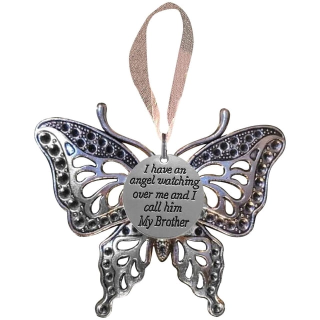 De Mariposa Tallada Hueca, Colgante Familiar Conmemorativo, Decoración De Árbol De Navidad, Colgante Para Espejo Retrovisor De Coche, Regalo Para La Familia Scienceny HA042657-05