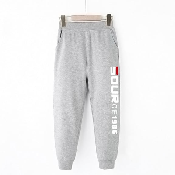 Boy Sweatpants High Waisted Athletic Sweatpants with Pocket Boy Pants Size 8-9 Years