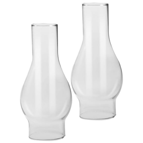 Raindrops Clear Glass Kerosene Lampshade Transparent Vintage Style Replacement Shade 2 Pieces for Lamps