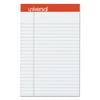 Universal Fashion Colored Perforated Note Pads, 5 x 8, Legal, Gray, 50 Sheets, 6/Pack