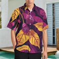 DNAGSB Exotic Mulberry Pattern 345 Mens Casual Shirts, Casual Mens