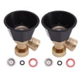 thumbnail image 1 of SUTENGDA 2 Set Adjustable Misting Nozzle - Copper and Plastic  Big Fog  Fine Mist Spray for Effective Irrigation, 1 of 7