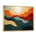 thumbnail image 2 of Designart "Abstracted Desert Sands" Modern Floater Framed Wall Art Print, 2 of 7