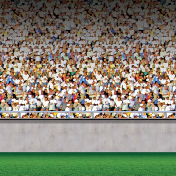 Beistle Lower Deck Stadium Photo Backdrop - 30' - Multicolor - Pack of 6