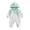 Light Green-2Ss, variant on Mnyotv Infants Baby Boys Jumpsuits Hooded Long Sleeve Zip Rompers Infants Spring Fall Clothes Size 12-18 Months