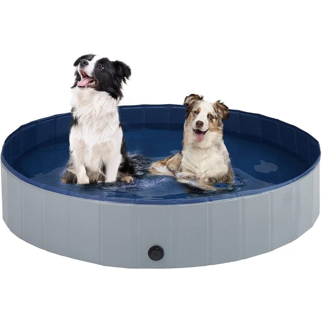 Piscina para mascotas (gris 120x30cm)