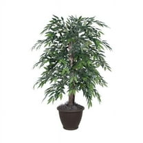 4 ft. Smilax Bush in Plastic Container Decorative Plant, Dark Green