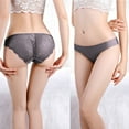 thumbnail image 2 of Hesxuno Sexy Lace Panties 1Pc Sexy Ladies Low-Rise Transparent Lace Panties Breathable Quality Underpants, 2 of 8