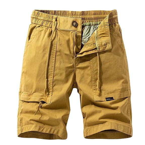 Mens Cargo Shorts Mens Shorts Athletic Work Short Pants Loose-Fit Mens Sweat Shorts Chino Shorts Gym Shorts Drawstring High Waisted Elastic Biker Shorts Women Beach Vacation Shorts with Pockets