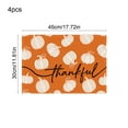 thumbnail image 3 of Fall Harvest Polyester Placemats Set - Waterproof Table Setting Decor Holiday Dinner Mats Heat-Resistant Thanksgiving Table Decorations 4-Pack(D), 3 of 6