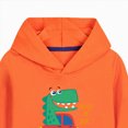 thumbnail image 5 of Zuwimk Toddler Boy Girls Sweat Suit Set - 2 Piece Soft Graphic Print Long Sleeve Pullover Hoodies and Athletic Jogger Sweatpants Outfits(T025-Orange), 5 of 5