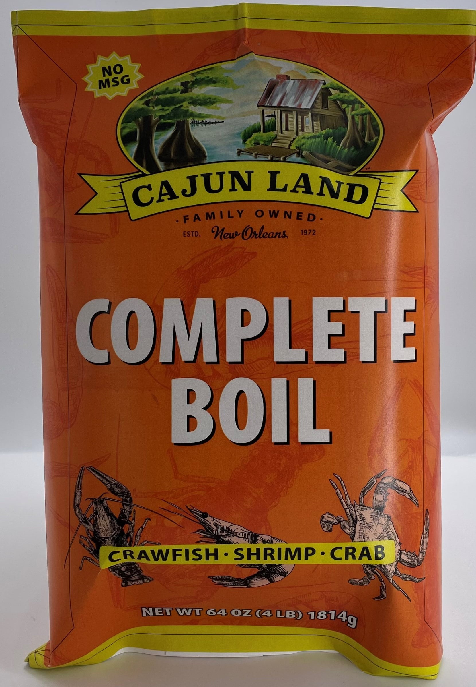 (3 pack) Cajun Land Complete Boil, Spices & Seasoning, 64 oz