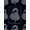 Black White, Pattern 10, variant on Design&I 8'x10' Washable Area Rug Print Minimalist Serpent With Clean Modern Accents Snake Animal Refined for King Size Bedroom, Under Bed, Sleek Flatweave Pet Friendly