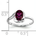 thumbnail image 2 of Primal Gold 14 Karat White Gold 7x5mm Oval Rhodolite Garnet Ring, 2 of 4