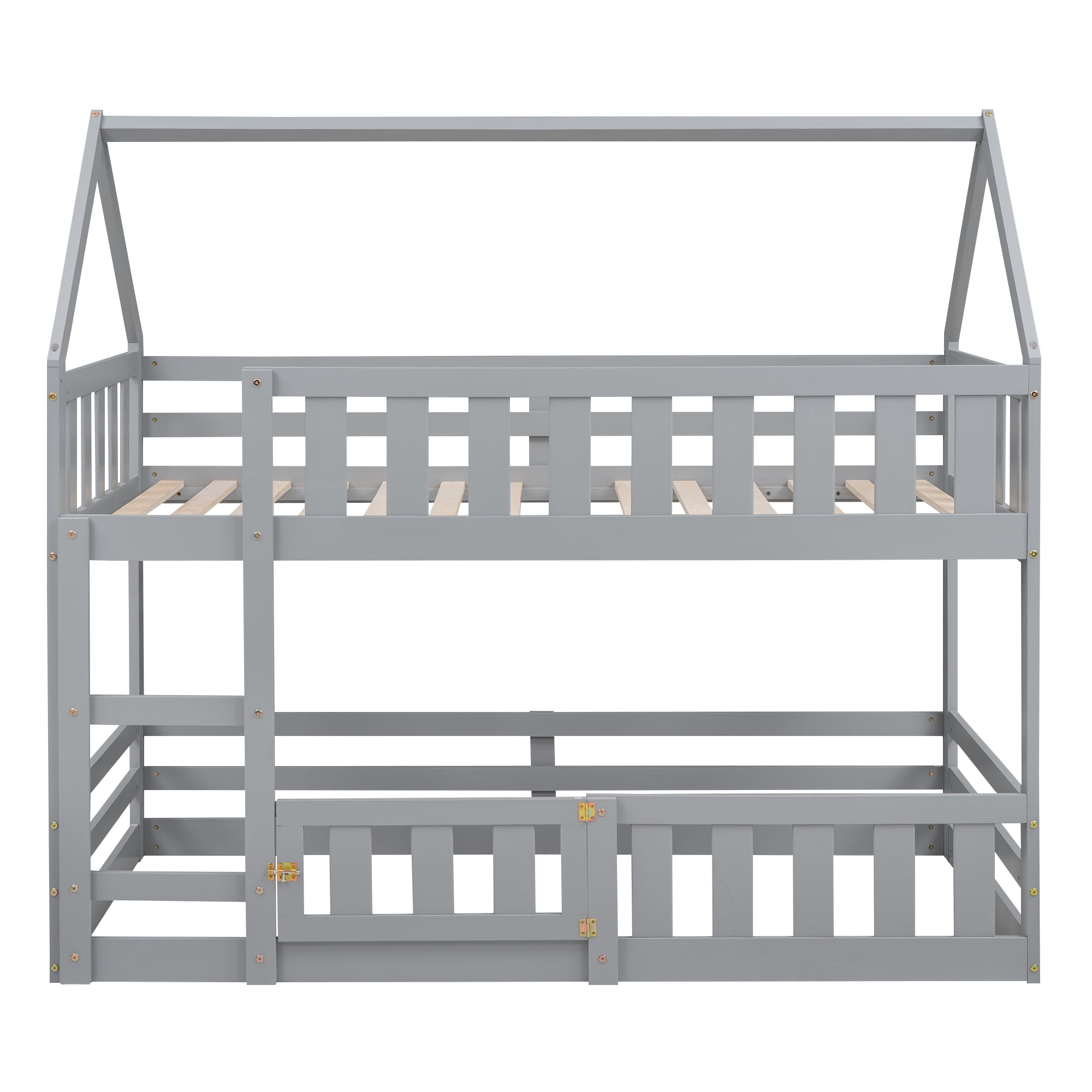 Full Size Race Car-Shaped Platform Bed with Wheels and Storage, Dark Blue+Yellow
