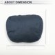 thumbnail image 5 of Almohada para reposacabezas de automóvil Unique Bargains Almohada ergonómica y cómoda para el cuello Suede, Espuma de Memoria Azul oscuro 2 Pcs, 5 of 7