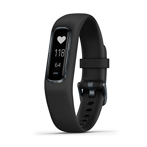 Garmin vivosmart 4, Activity and Fitness Tracker w/ Pulse Ox and Heart Rate  Monitor, Black, Large Band