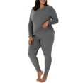 thumbnail image 6 of Fruit of the Loom Women's & Women's Plus Stretch Fleece Thermal Top and Bottom Set, 6 of 8