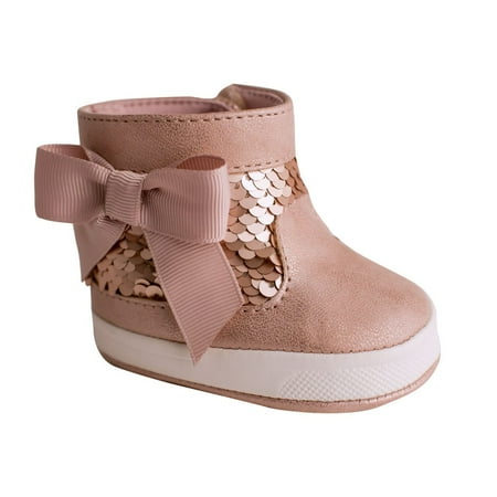 Baby Deer Scarlett Infant Shimmer High Top Sneakers (Infant Girls)
