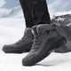 thumbnail image 5 of Botas de nieve para hombre, de invierno, cálidas, con forro polar, gruesas, de caña alta, de algodón, para exteriores, impermeables, antideslizantes, botas de algodón de talla grande, 5 of 6