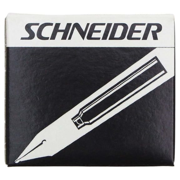 Schneider Fountain Pen Ink Cartridge, Box of 6, Black (06601)
