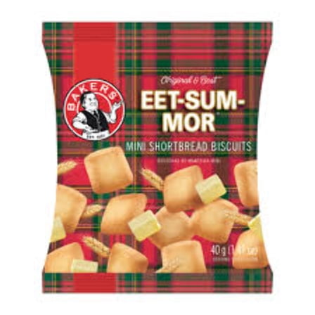 Bakers Eet-Sum-Mor Mini Shortbread Biscuits 40g