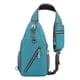 thumbnail image 2 of Riñonera para hombre | Mochila bandolera impermeable con múltiples bolsillos | Banda reflectante y orificio para auriculares para viajes, escuela y actividades al aire libre, 2 of 9