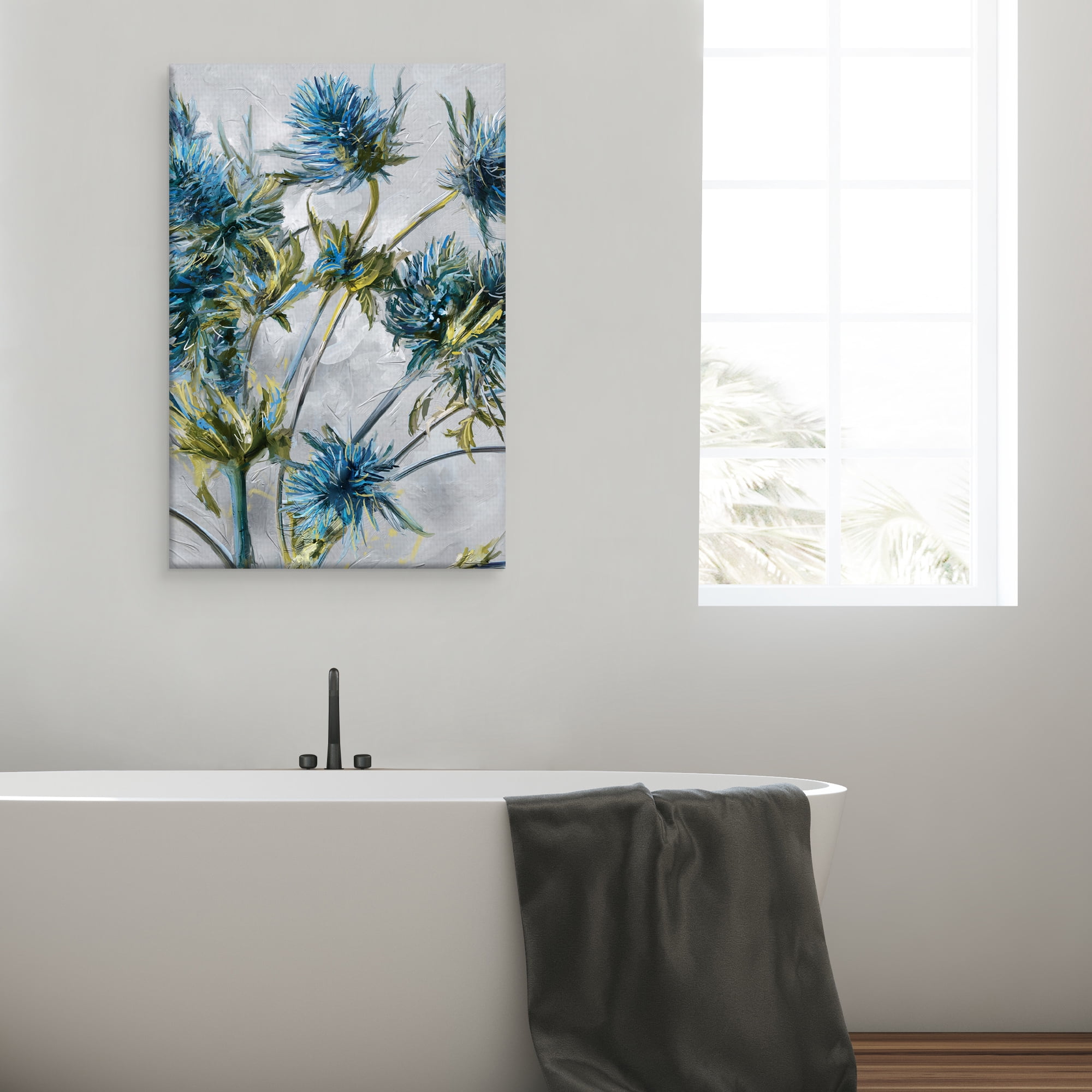 Indigo Blooms by Studio Arts Canvas Art Print