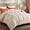 Beige, variant on U by Bedsure Quilted Comforters Full/Queen Size, All Season Down Alternative Comforter Duvet Insert, Machine Washable Reversible Duvet Insert with Corner Tabs, White, 82x86 inch