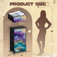thumbnail image 3 of Dresser for Bedroom with 4 Storage Drawers Purple Amethyst Blue Agate Crystal Geode Golden Veins Chest of Drawers Steel Framed Fabric Closet Organizers for Dorm Nightstand Bedside Table Furniture, 3 of 8