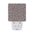 thumbnail image 2 of Pink Chic Florals LED Night Light Sensor Lamp Plug-in Adjustable Brightness 2 Pack, 2 of 7