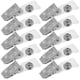 thumbnail image 3 of GOOHOCHY 100 clips pequeños para insignias con correas de plástico, porta credenciales portátiles, clips multiusos para porta credenciales., 3 of 7