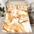 thumbnail image 2 of Castle Fairy Abstract Marble 3Pcs Twin Sheet Sets for Boys Girls Children,Gradient Marbling Watercolor Twin Fitted Sheet,Gold Metallic Breathable Flat Sheet,Luxury Bedroom Decor, 2 of 7