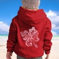 thumbnail image 4 of MIASHUI Chandail en Molleton pour Filles Hauts Décontractés Imprimés à Manches Longues, Rouge, 4-5 Ans, 4 of 7