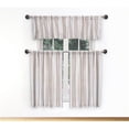 thumbnail image 1 of Accueil Maison RHKLW12 /15334 Tier &amp; Cantonnière - Rideaux de Fenêtre - Rayures - Beige &Ampe; Blanc, 1 of 1