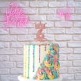 thumbnail image 3 of Cake Topper Rosa Glitter #6 Velin Fiestin Cake topper Glitter #6, 3 of 9