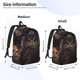 thumbnail image 2 of Disketp Classical Style Brown Owl Mochila de Lona Estampada, Mochila Escolar de Viaje Ligera para Estudiantes y Portátil-Small, 2 of 5