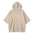 thumbnail image 4 of Womens Cheetah Print Hooded Sweatshirt Long Sleeve Leopard Pullover Hoodie Casual Loose Winter Tops Beige L, 4 of 5