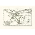 thumbnail image 3 of Unknown 24x17 Black Modern Framed Museum Art Print Titled - Louisiana Mississippi Alabama - 1760, 3 of 5