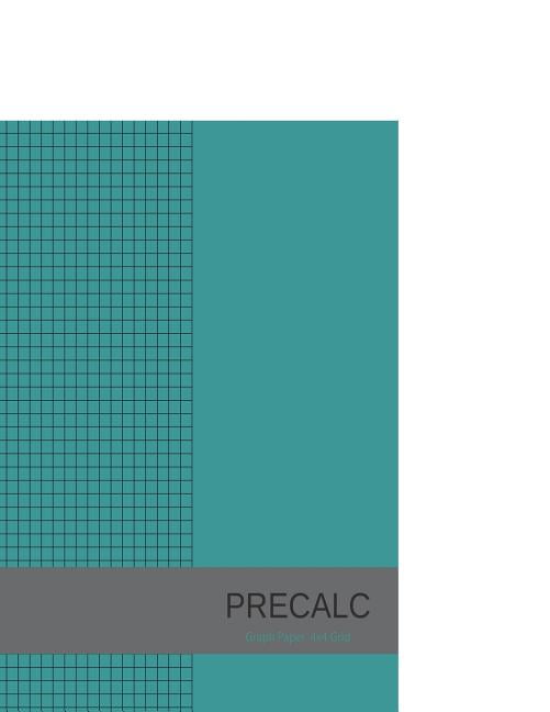 Precalc Graph Paper 4x4 Grid Large Graph Paper, 8.5x11, Graph Paper