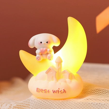 

Lamps for Setup before Christmas Merchandise Arts And Crafts Cartoon Cute Sweetheart Puppy Nightlight Girl Room Bedroom Decoration Ornament Crafts Children s Birthday