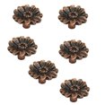 thumbnail image 3 of del cajón del orificio único decorativo perilla de la puerta del cajón del armario perilla roja, 3 of 6