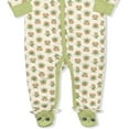 thumbnail image 2 of Lucasfilm Boy's The Mandalorian The Child Footed Coverall Bodysuit Onesie with Hat Set, 2 of 5
