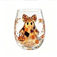 thumbnail image 2 of Halloween Transparent Glass Cup, Halloween Artisan Glassware, Cute Clear Ghost Pumpkin Printed Tumbler, for Fall Party Home Decor, 2 of 7
