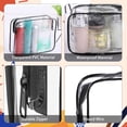 thumbnail image 6 of Clear Toiletry Bag, 12 Pack Travel Bag Carry on Travel Accessories Bag Airport Airline Bags Water Repellent Makeup Cosmetic Bag for Women, 6 of 8