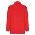 thumbnail image 4 of Womens Cotton Linen Button Down Shirts Roll Up Long Sleeve Wrinkle Free Tops Collared Work Office Solid Blouses, 4 of 5